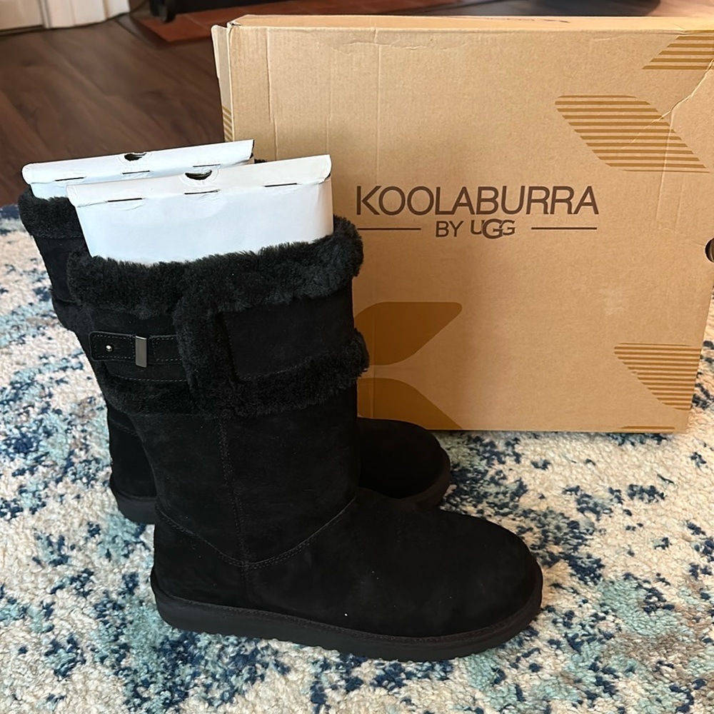 Ugg Koolaburra Barlee Tall black boots size 11 women’s NEW NEVER WORN